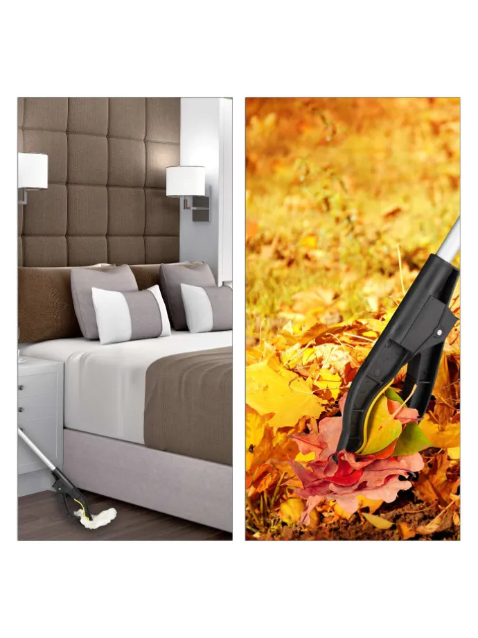 4x Müllgreifer in Silber/Schwarz