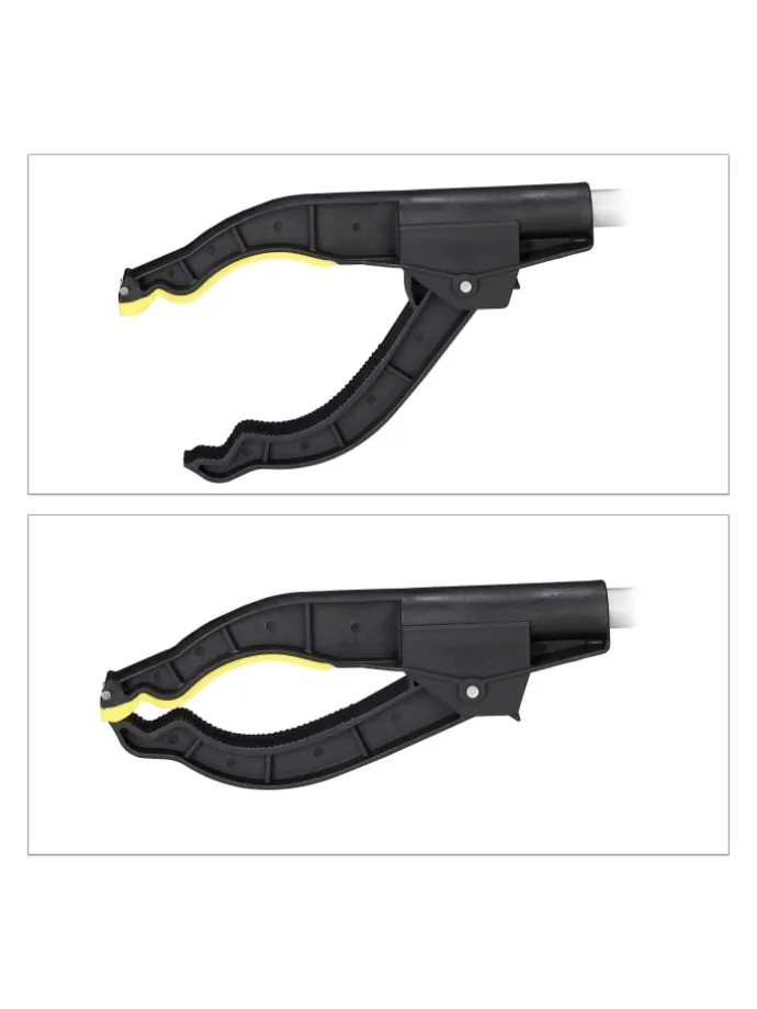 4x Müllgreifer in Silber/Schwarz