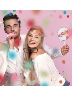 12x Party Popper in Bunt