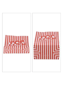 288x Popcorntüten in Rot-Weiß