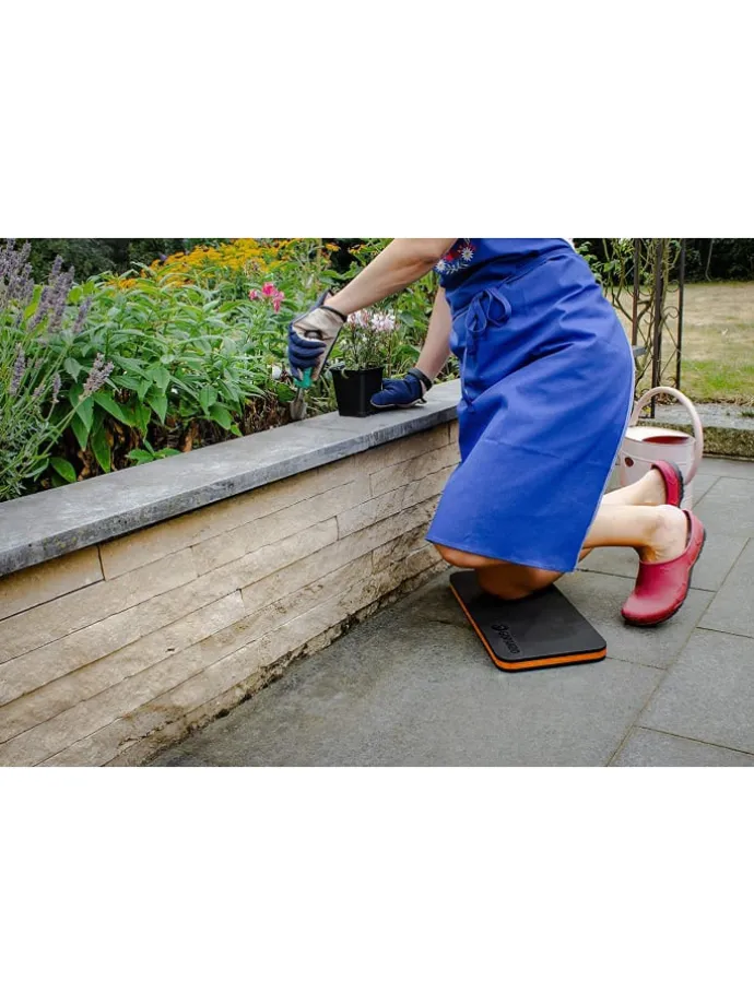 2x Premium Kniekissen für Garten Haus Werkstatt 44x22cm in orange