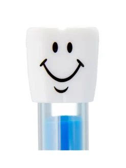 100x Sanduhr Zähneputzen in Weiß-Blau