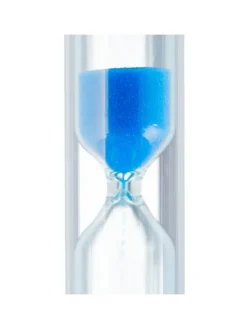 20x Sanduhr Zähneputzen in Weiß-Blau