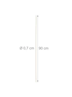 100x Stockbrot Spieße in Natur - (L) 90 cm