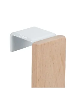 5x Türhaken in Weiß