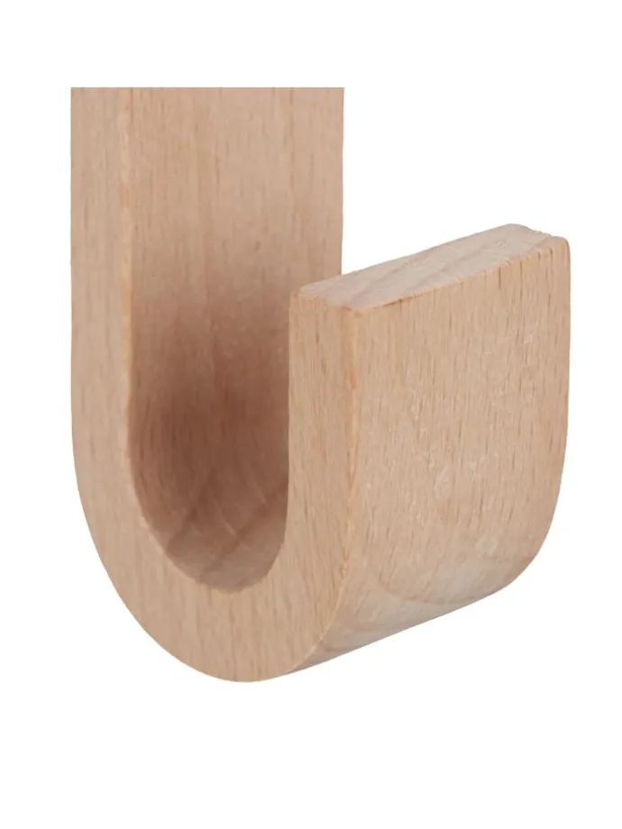 5x Türhaken in Weiß