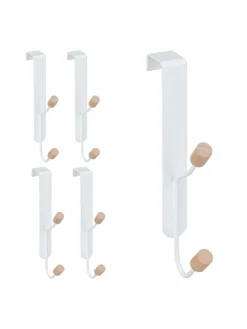 15x Türhaken in Weiß/Natur - (B)2 x (H)16 x (T)7 cm