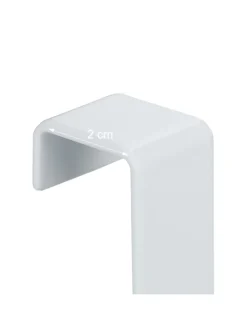 15x Türhaken in Weiß/Natur - (B)2 x (H)16 x (T)7 cm