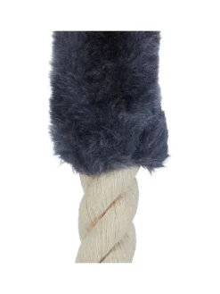 4x Türkordel in Beige/Blaugrau - 57 cm