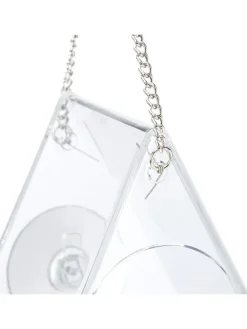 4x Vogelfutterhaus in Transparent