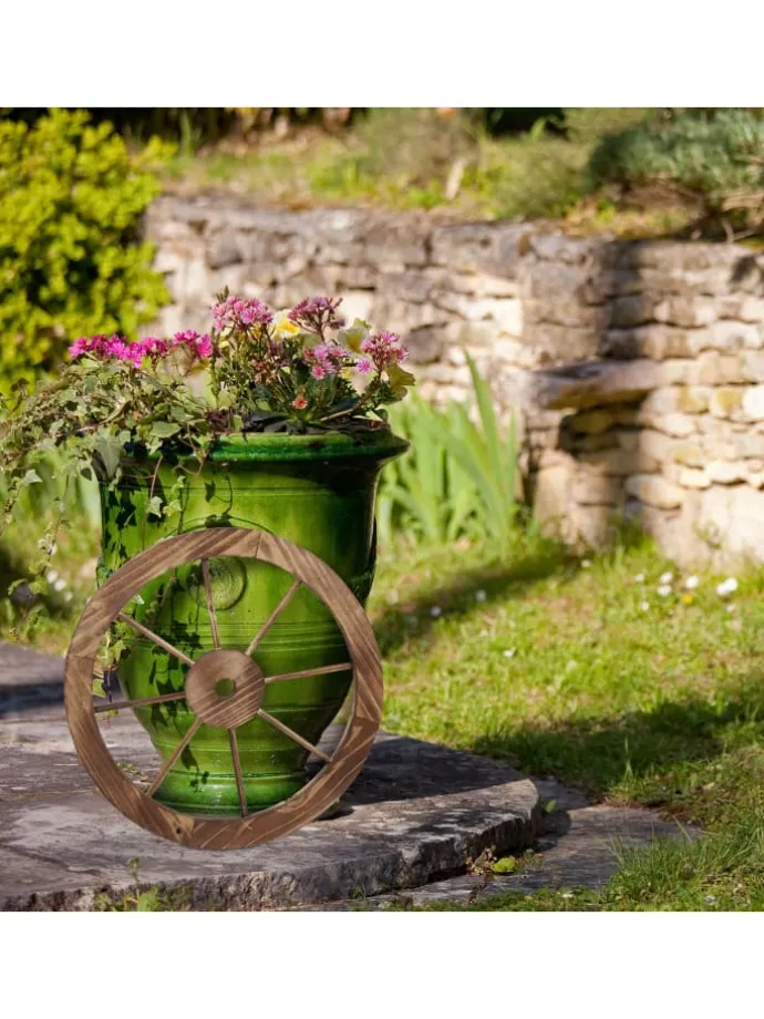 2x Wagenrad in Natur