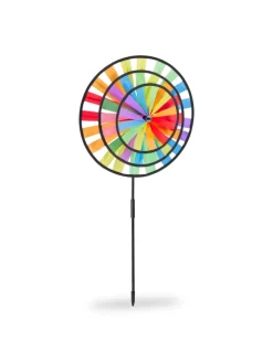 4x Windrad in Bunt - (B)35,5 x (H)73,5 x (T)15 cm
