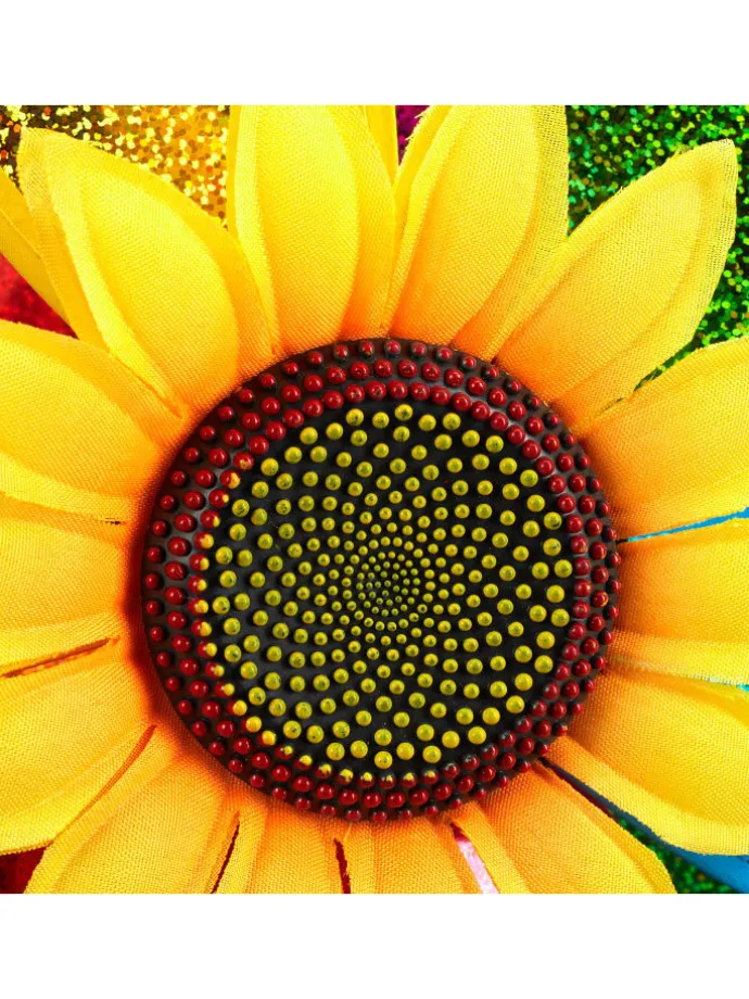 2x Windrad in Bunt - (B)37,5 x (H)74,5 x (T)14 cm