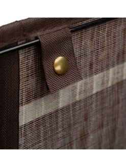 2x Wäschekorb in Braun/ Weiß - Je 83 l