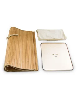 2x Wäschekorb in Natur/ Weiß - Je 83 l