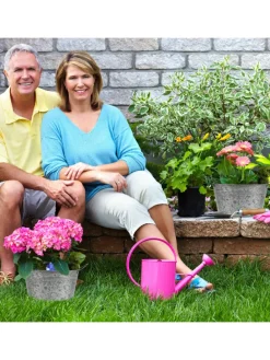 4x Zinkwanne in Silber - 4 l