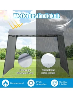 3x6m Faltpavillon in Grau