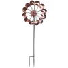 XXL Doppel Windrad Windspiel H: 1,8m in kupfer