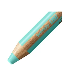 XXL-Buntstifte "Woody 3in1 - Pastel" - 6 Stück+Spitzer