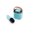 Y1 Bluetooth Lautsprecher LED Karaoke Anlage mit Mikrofon 6W in Blau