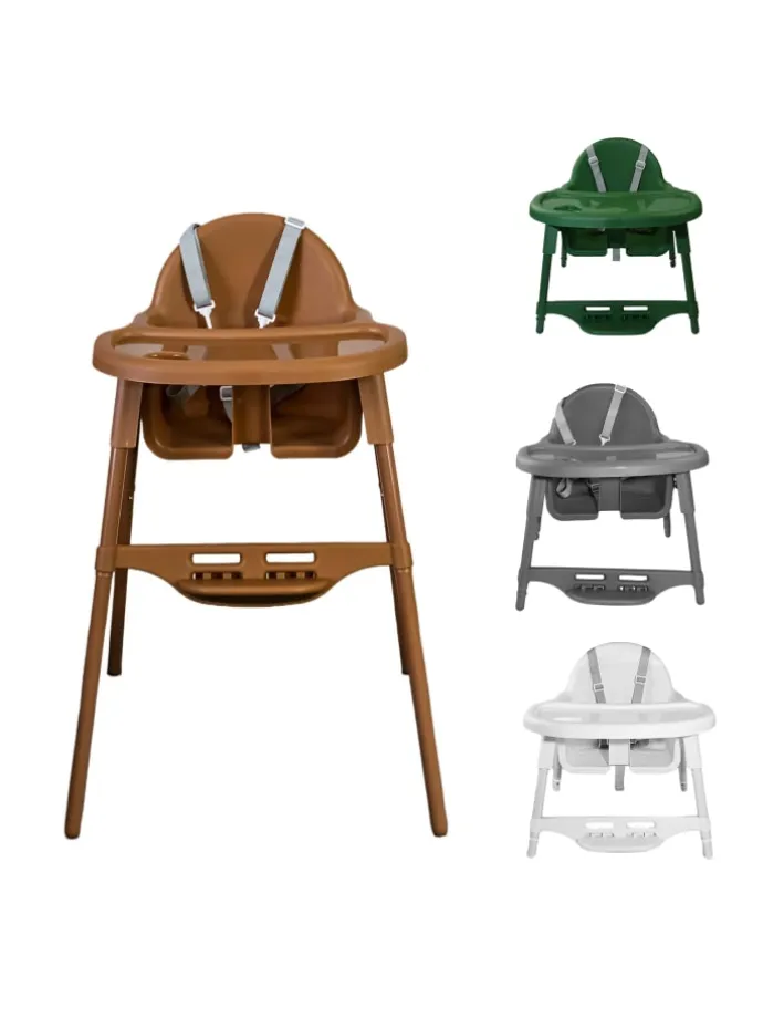 Yalion Hochstuhl für Babys, höhenverstellbar, abnehmbares Tablett