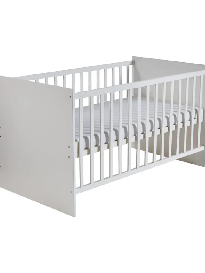 Zimmerset Maren Weiß 2-tlg. mit Kinderbett & Wickelkommode