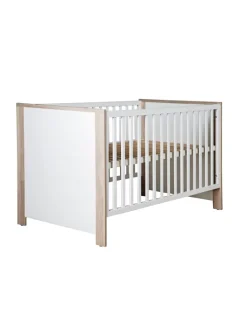 Zimmerset Olaf 3-tlg. Luna Elm/Weiß mit Bett, Umbauseiten & Bettkasten