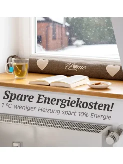 Zugluftstopper 90cm - Waschbarer Bezug - Energiesparend - Extra