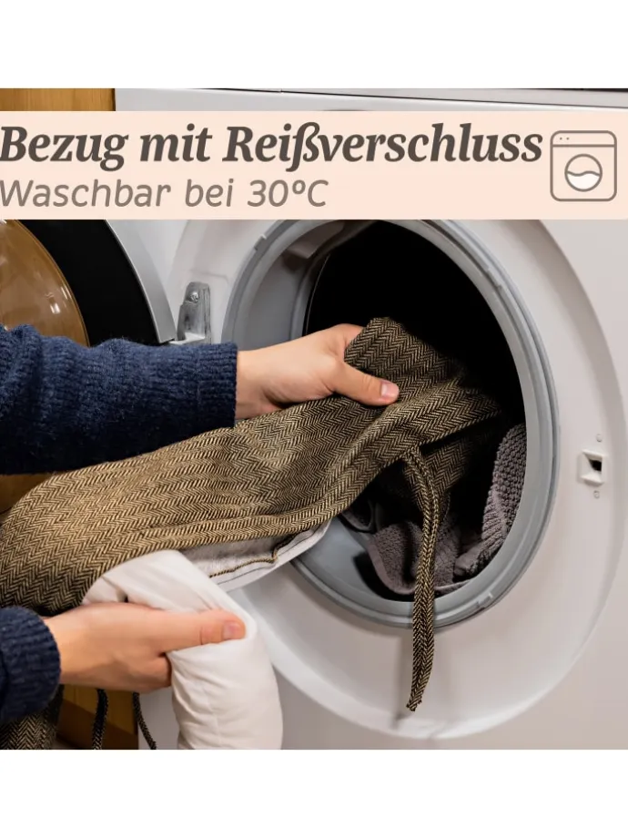 Zugluftstopper 90cm - Waschbarer Bezug - Energiesparend - Extra
