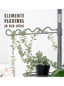 Zusatz-Rankhilfe, Rankelhilfe für Teleskop-Blumenregal, grau