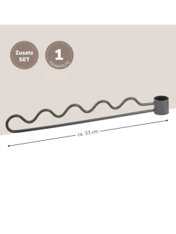 Zusatz-Rankhilfe, Rankelhilfe für Teleskop-Blumenregal, grau