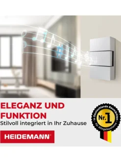 Zweiklang-Gong Ibis 8V reinweiß 82 dB Funkklingel