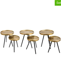 Zweisatztisch in Gold