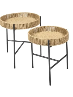 Zweisatztisch ''Pampa'' in Hellbraun/ Schwarz