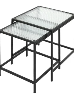 Zweisatztische in Schwarz