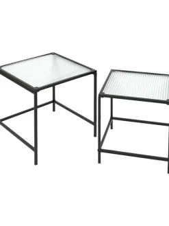 Zweisatztische in Schwarz